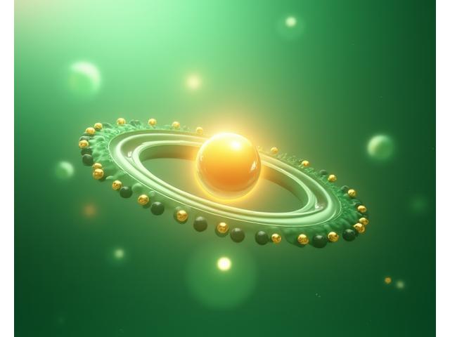 Abstract representation of balanced hormones, perhaps with elegant intertwined symbols