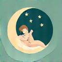 Icon of a person sleeping peacefully