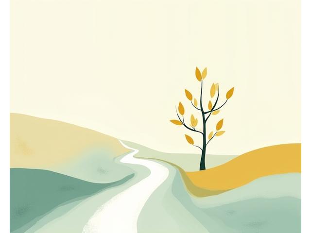 Illustration of a winding, personalized path representing an individual's unique wellness journey