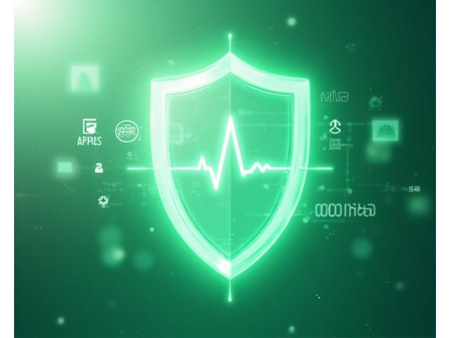 Abstract image of a glowing shield protecting digital data, symbolizing VitalaGrove's robust privacy commitment and data protection for wellness journeys.